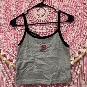 Chase Authentics Gray Camisole with Black Trim